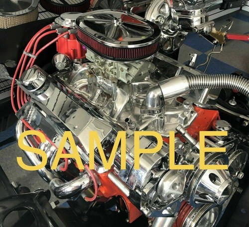 Limpiador de Aire Cromo ACERO Ovalado 12" FILTRO LAVABLE ROJO Chevy 283 327 350 383 Nuevo - Imagen 8 de 8