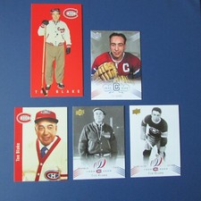 TOE BLAKE   ( 5 DIFF )  PARKHURST  1994  1995  UD  CENTENNIAL  2008  CANADIENS