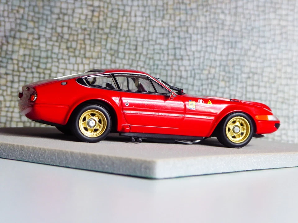 CUSTOM 1/43 Detail Cars Platinum Ferrari 365 Le Mans Specs Plain Body Red - Immagine 4 di 4