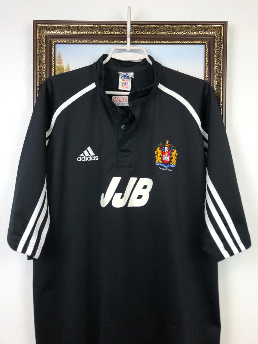 Vintage Wigan Warriors Adidas JJB Rugby League Shirt Jersey Mens