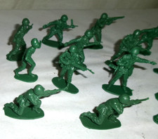 vintage Soldier Army Figures 2" Hong Kong x15