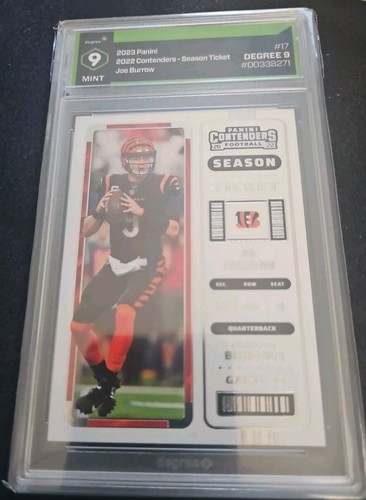 2022 Contenders Season Ticket Joe Burrow Degree Graded 9 Card - 第 1/2 張圖片