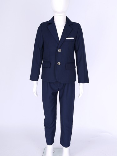 Suits for Kids Boys Slim Fit Suit 3 Piece with Blazer Pants and Bow Tie Outfits - Picture 9 of 71
