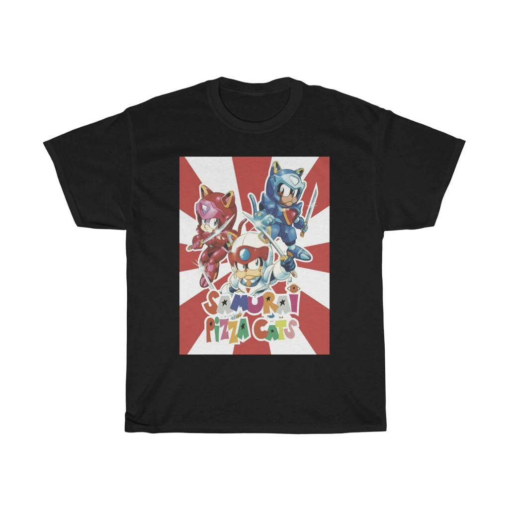 Samurai Pizza Cats T-Shirt New Small Med Large XL Cult Samurai Pizza Cats T-Shirt New Small Med Large XL Cult