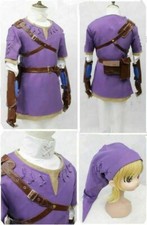 The legend of zelda twilight princess purple link cosplay costume
