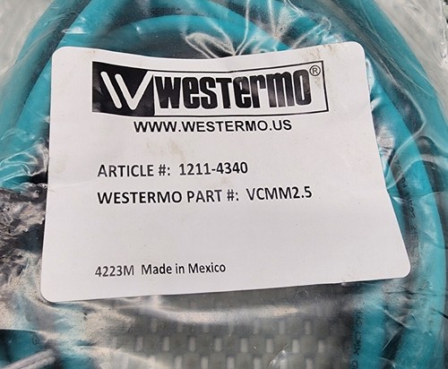 WESTERMO CORDSET CABLE WIRE 1211-4340 VCMM2.5 4223M - Picture 2 of 5