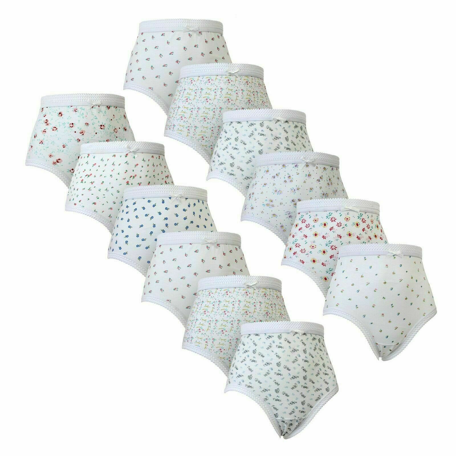 Women Plus Size 100 Cotton Full Mama Maxi Briefs Bikini Knicker