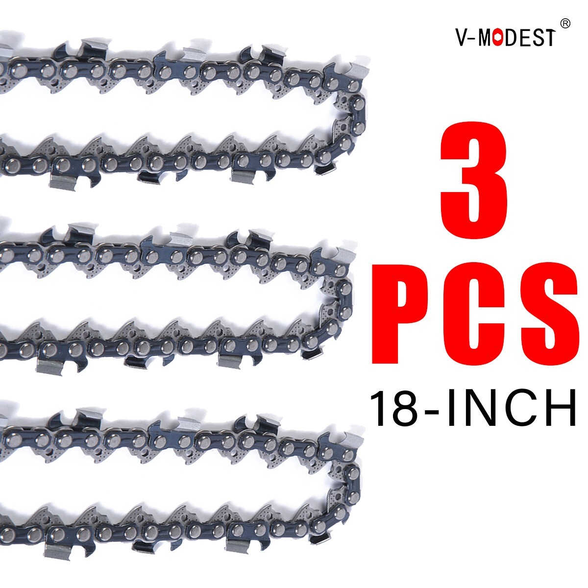 3 PCS Chainsaw Chain For Stihl MS210 MS230 MS250 18 Inch Bar .063