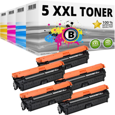 5 XXL TONER KARTUSCHEN CE340 für HP LaserJet Enterprise 700 color M775DN M775Z