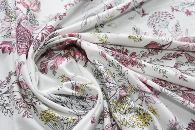 Jersey 3,80 /m² Interlock 100%  BIO-Baumwolle Feldblumen MF3