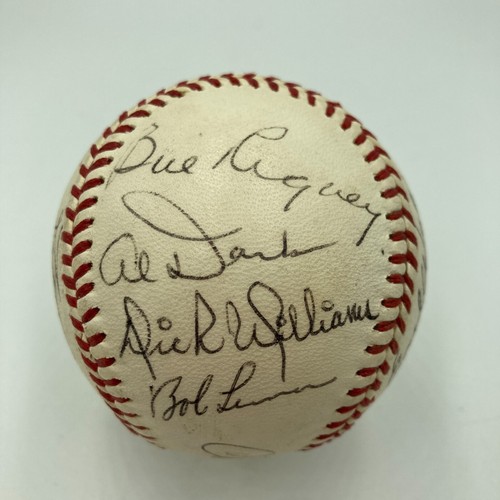 1971 MLB Managers Signed Baseball 13 Sigs Ted Williams Billy Martin JSA COA - Picture 6 of 10