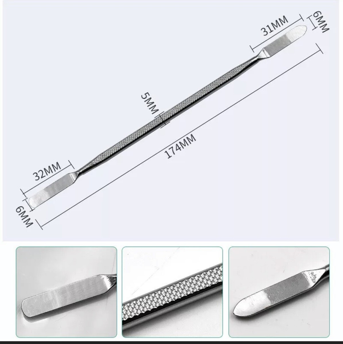 3-Piece Metal Pry Bar & Spudger Set – Phone Tablet Repair Tool Kit For IPad, GPS, PDA