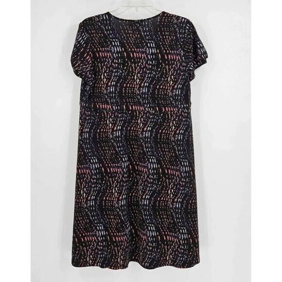 OH BABY by Motherhood Faux Wrap Confetti Print Dress Drawstring Tie Waist Sz M - Image 2 of 4