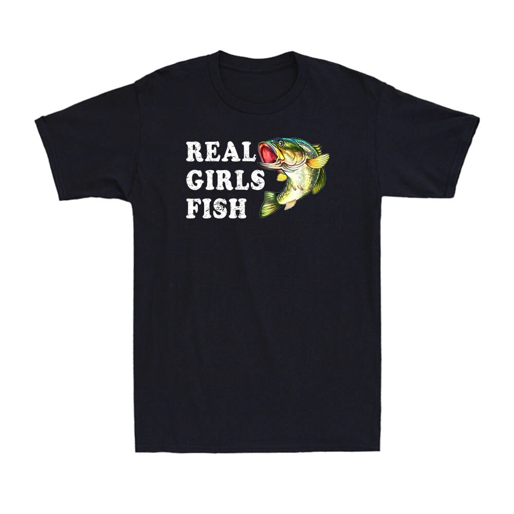 Reel Girls Fish Bass Fishing Funny Fisherwoman Mom Fishing Vintage T-Shirt