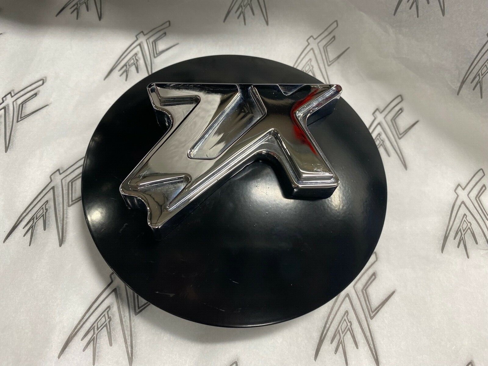 ZX-14 BLACK AND CHROME 3D "ZX" GAS CAP 06-20 NINJA ZX14/R *CLEARANCE
