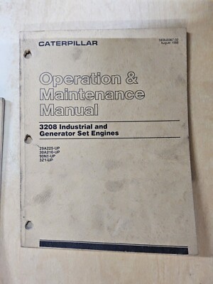 ONE -  Caterpillar 3208 Industrial & Generator Set Engines, Operation &...