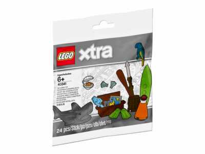 LEGO Xtra 40341 Beach Accessories Pirate Shark Treasure Map Parrot Sea Polybag