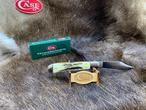 1998 Case Long Tailed "C" Copperlock Knife Genuine Stag Handles Mint Box 1231 - Picture 14 of 16
