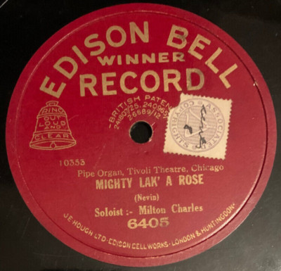 Milton Charles   Mighty Lak' A Rose / Let Me Call You Sweetheart