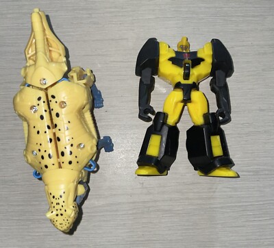 TRANSFORMERS RISE OF THE BEASTS FLEX CHANGERS CHEETOR And 2016 Bumblebee Figure