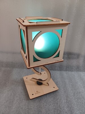 KiwiCo Levitating Lantern Cool Wooden Blue