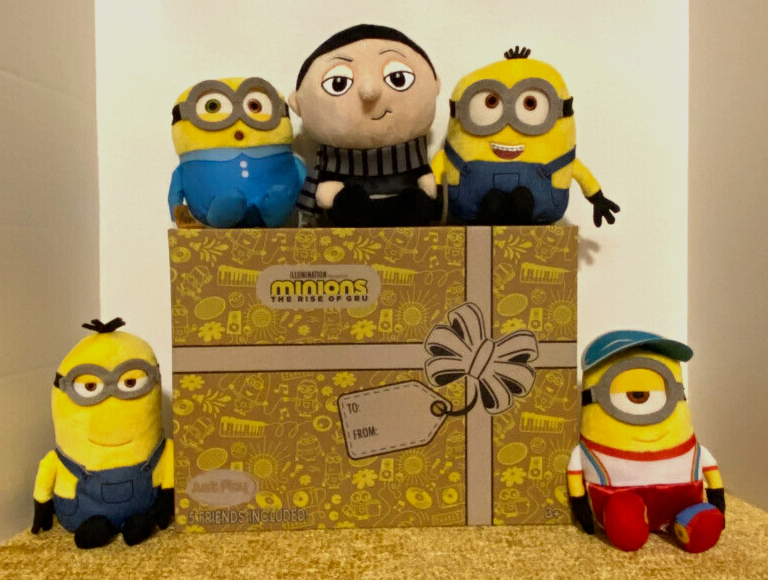 Illumination's Minions and Gru Small Plushes, 5-piece Collector