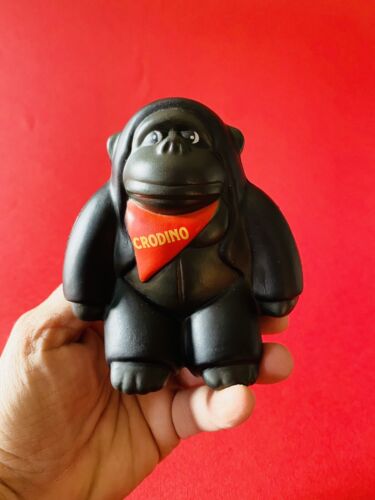 🔴 gorillla CRODINO introvabile pupazzo pubblicitario vintage gomma antistress - Foto 3 di 5