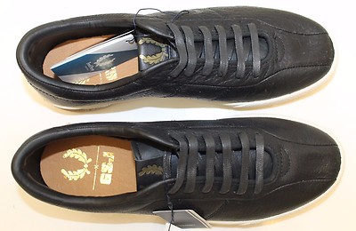 New Fred Perry Black Leather Men Shoes GSG Original 80 Tennis