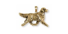 Golden Retriever Pendant Jewelry 14k Gold Handmade Dog Pendant GR41-PG