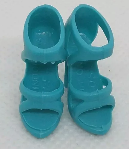 Barbie Signature Looks scarpe bambola tacco alto sandali color verde acqua 