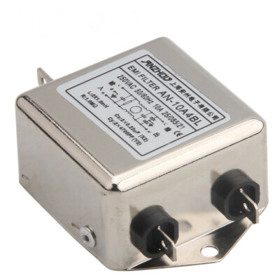 1PC NEW AN-10A4BL 10A 250V EMI AC power filter noise filter