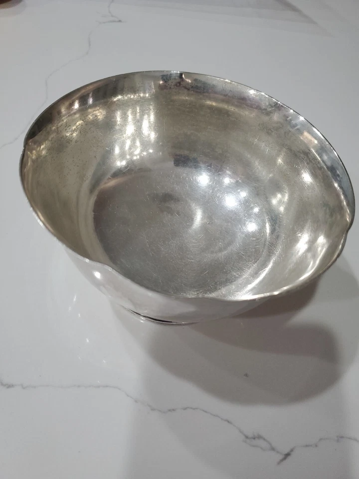 Cuenco de reproducción vintage Lunt 5-R plata esterlina .925 Paul Revere circa 1768  Foto 4 de 4