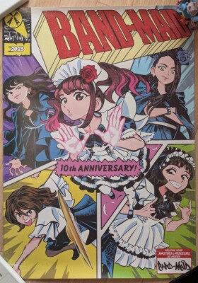 BAND-MAID 10th ANNIVERSARY TOUR ポスター BAND-MAID BAND MAID 10th ANNIVERSARY Poster Animation Unused 2023