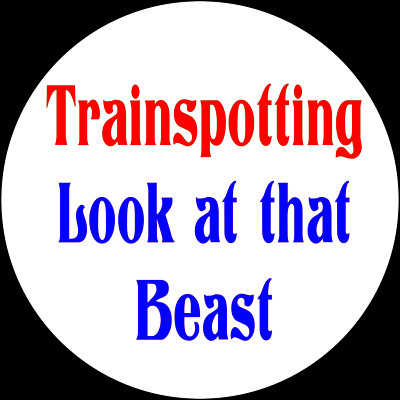Trainspotter Trainspotting Abzeichen Weihnachten Geburtstag Valentinstag Eisenbahn Enthusiast