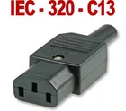 HIGH QUALITY 3 Pin Kettle Female Plug IEC Mains Connector C13 10A UK