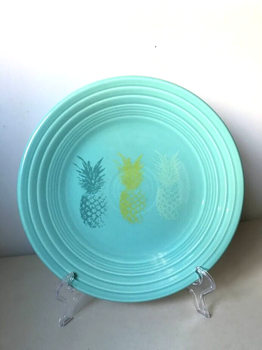 Fiesta Lunch Plate Fiesta Flowers Turquoise Bud Vase NWT Pristine 9