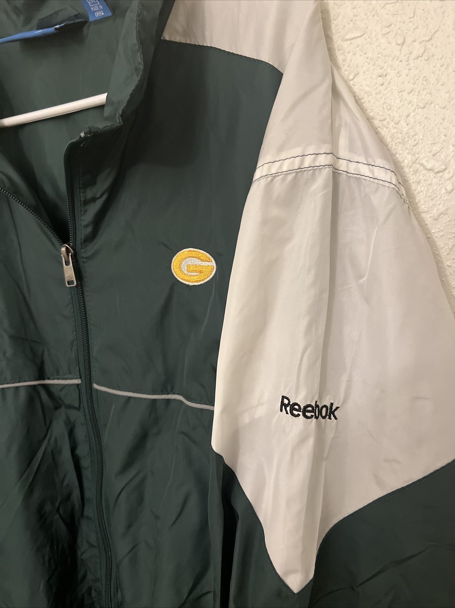 green bay packers jacket vintage reebok mens sz 2XL NFL full green bay packers jacket vintage reebok mens sz 2XL NFL full