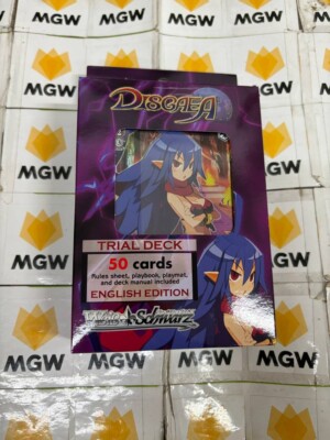 Weiss Schwarz Trial Deck Disgaea ENGLISH Factory Sealed x1