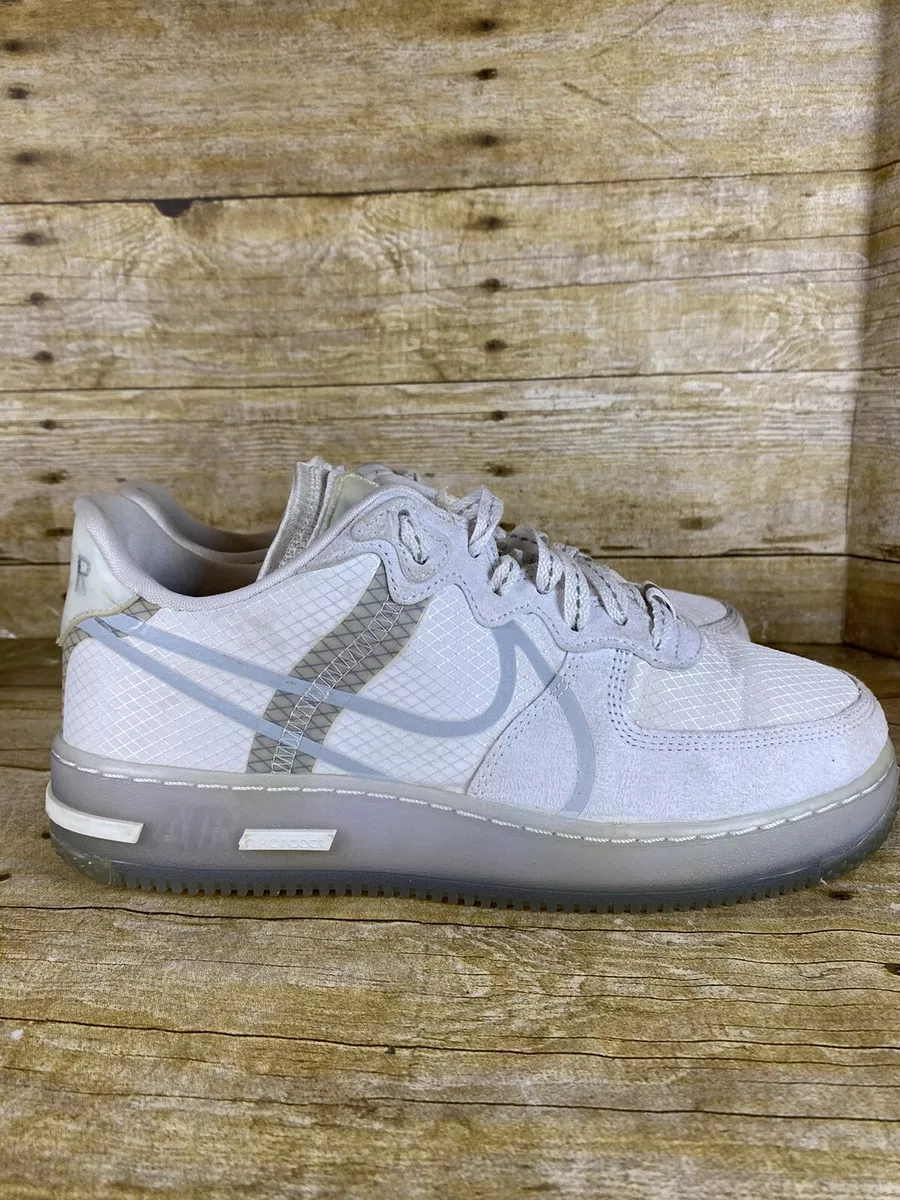 Nike Air Force 1 React QS White Light Bone Size 8 CQ8879 100 READ