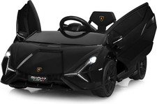 12V Licensed Lamborghini Sian Kids Ride on Car with Parent Remote Control, Sprin