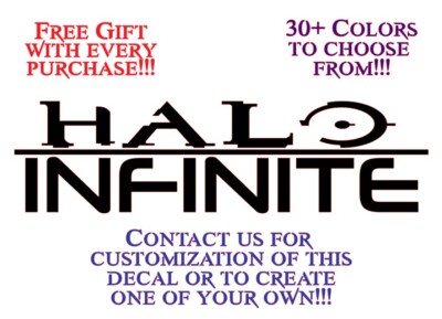 Halo, Free Gift, Infinite, Vinyl Decal, Sticker, Master Chief, John, Sierra 117