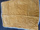 Anthropologie Tufted Velvet Quilted Standard Pillow case mustard fall taupe