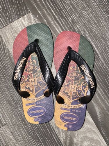 HAVAIANAS HARRY POTTER Flip-Flops Size EU 27-28 Size 10-11 New Tags Toe Post - Picture 1 of 9
