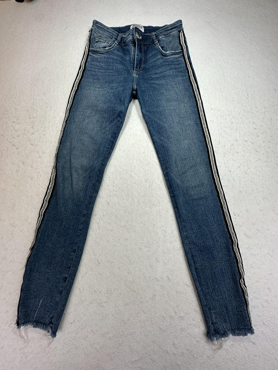 ZARA Trafaluc Denim Collection Jeans Womens 02 Blue Side
