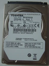 New 250GB 2.5" 9.5mm SATA Drive Toshiba MK2576GSX HDD2J95 NOS USA Seller