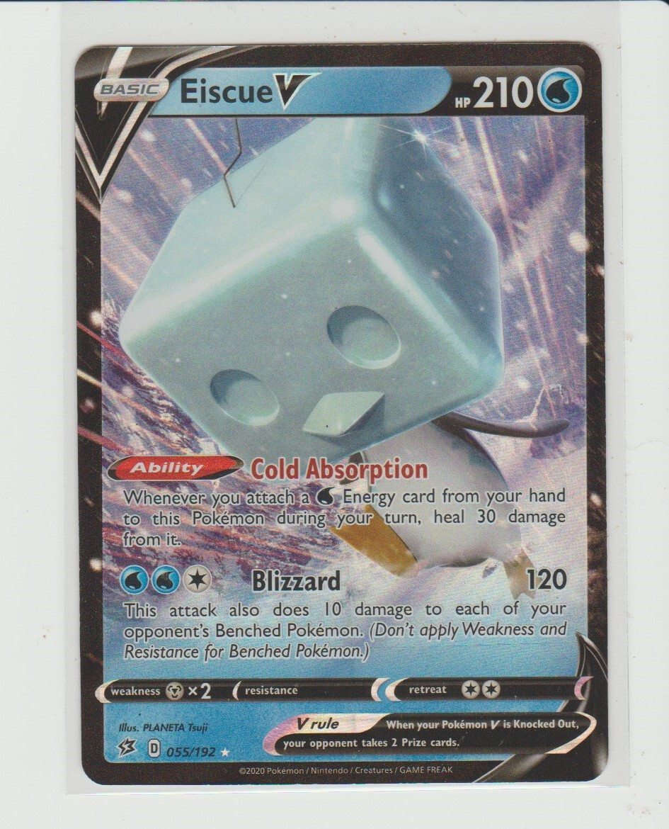 eiscue v pokemon card Eiscue V - SWSH02: Rebel Clash [ULTRA RARE]