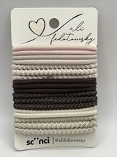 Ali Fedotowsky x Scunci Elastic Pony Tail Holders - 18pc Set - NEW