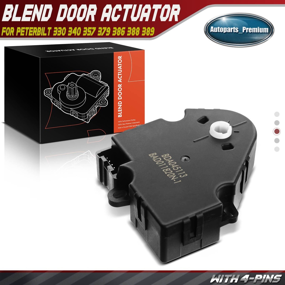 HVAC Heater Blend Door Actuator for Peterbilt 330 340 357 379 386