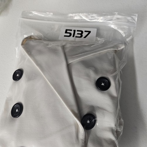 White House Black Market White Belted Womens Double Breasted Vest Blazer Size 8 - 第 10/16 張圖片