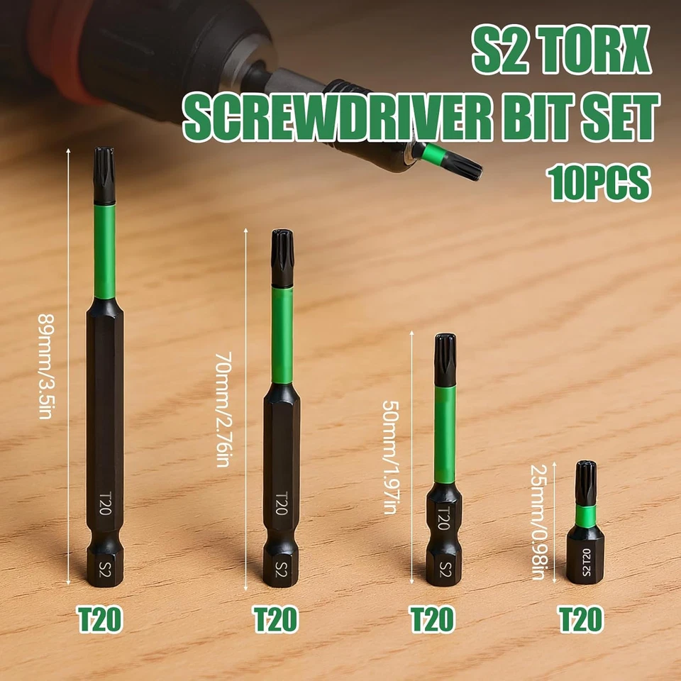 Bit Verlängerung Set mit Magnetkopf 1/4 Zoll Lange Bits Schlagschrauber - Bild 2 von 4